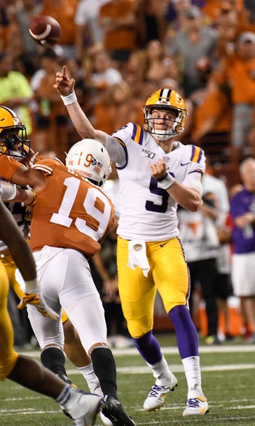 Burrow's 4 TD passes lead LSU over Texas 45-38